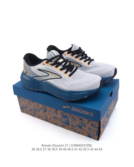 【公司级】BROOKS 布鲁克斯 男女子专业缓震跑步鞋Glycerin甘油21运动厚底增高老爹鞋 商品图0