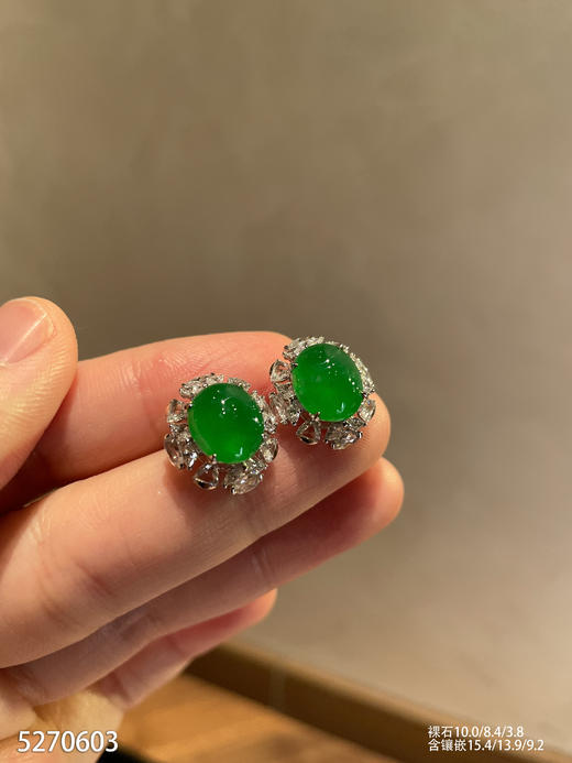 5270603，蛋面耳钉。具体价格微信咨询 商品图1