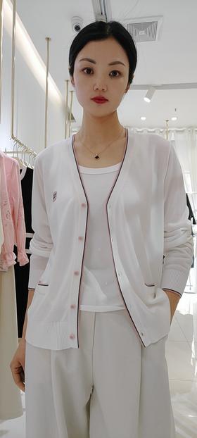 589501天丝粉边开衫