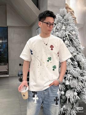 克罗♥ 重磅工艺圆领短袖T恤 Z-15132