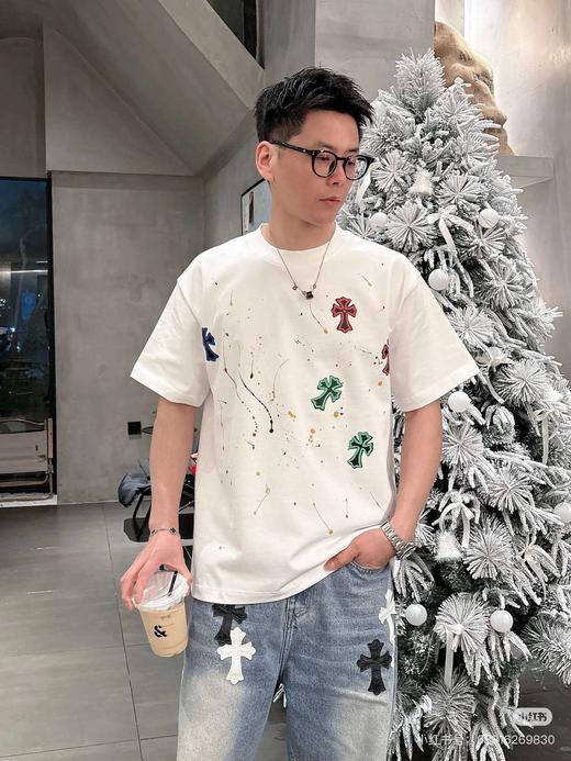 克罗♥ 重磅工艺圆领短袖T恤 Z-15132 商品图0