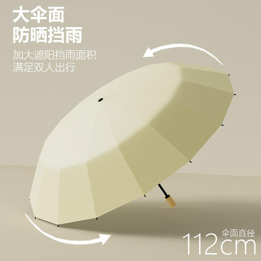 彩胶隔热降温遮阳防晒伞 高倍防紫外线太阳伞折叠晴雨伞 商品图2