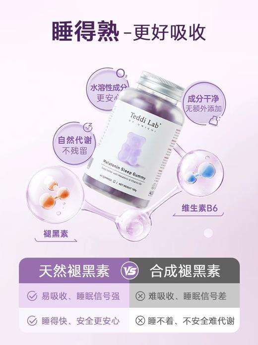 Unichi褪黑素睡眠小熊软糖60粒 商品图3