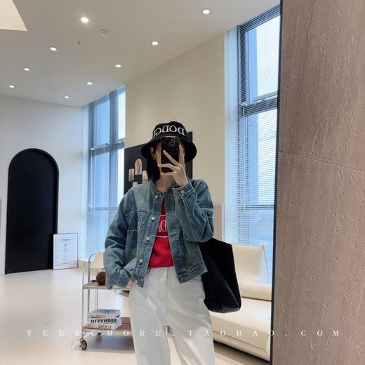 J原版美式复古酵素水洗牛仔宽圆领宽松牛仔外套 商品图6