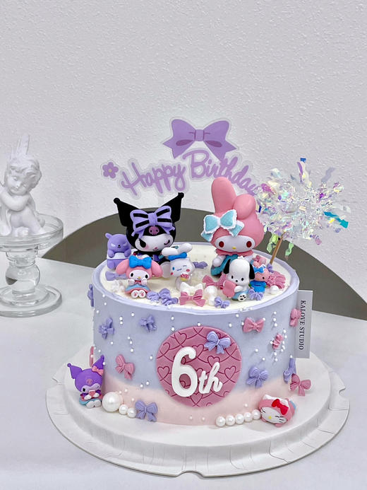 三丽鸥 库洛米美乐蒂女孩周岁蛋糕 商品图0