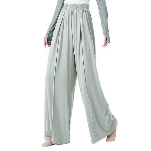 现代舞练功裤男女新款舞蹈服高腰直筒垂感阔腿裤古典舞瑜伽四季裤 商品图4