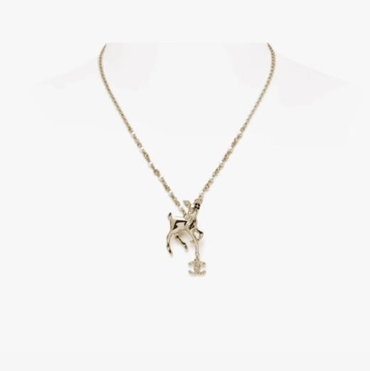 CH-J 25P 小鹿双C吊坠项链 商品图1