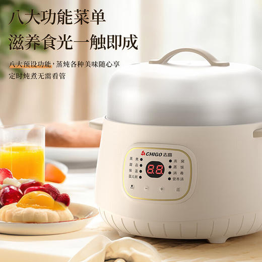 志高电炖盅_YK-DDGZ10_乳白色1L 商品图2