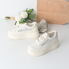 经典鲨2025年夏季新款网状透气系带小清新百搭厚底显高休闲鞋女KW160-529111 商品缩略图2