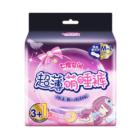 七度空间超薄萌睡裤M-L号4片