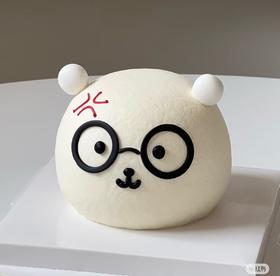 【优品系列】--【立体生气小白熊】送男孩、男友、生日蛋糕