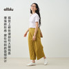 【粉丝专属】allblu幼岚"和亚麻一样透气"【柔软汉麻阔腿裤】女士长裤透气软弹 商品缩略图2