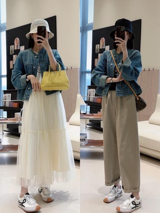 J原版美式复古酵素水洗牛仔宽圆领宽松牛仔外套 商品图1