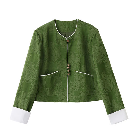 改良新中式外套，中式气质提花试试气质国风上衣CZJ8766 商品图4