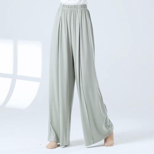现代舞练功裤男女新款舞蹈服高腰直筒垂感阔腿裤古典舞瑜伽四季裤 商品图0