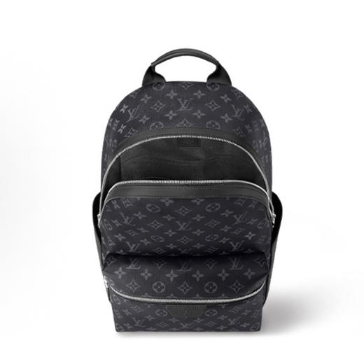 LouIs V*驴家 Discovery 经典Logo花纹 涂层帆布拼牛皮革饰边 背包双肩包 小号 男款 黑色（CB） 商品图2