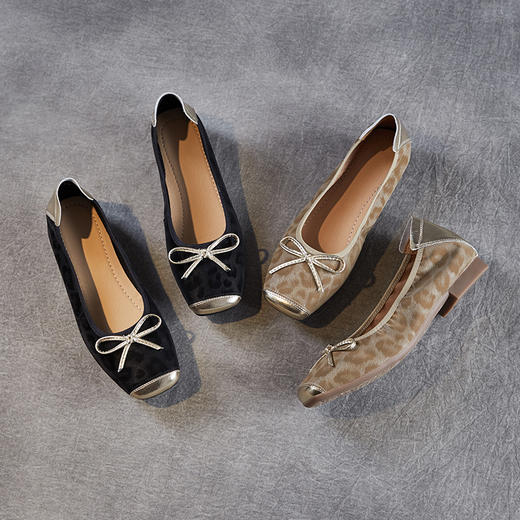 ZM 258339蝴蝶结法式低跟软底芭蕾鞋仙女风 商品图3