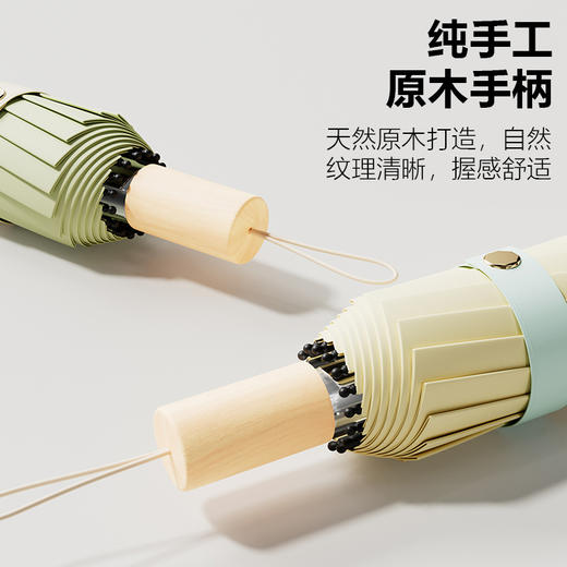 彩胶隔热降温遮阳防晒伞 高倍防紫外线太阳伞折叠晴雨伞 商品图3