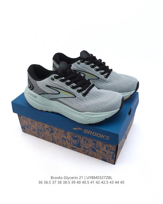 【公司级】BROOKS 布鲁克斯 男女子专业缓震跑步鞋Glycerin甘油21运动厚底增高老爹鞋 商品图6