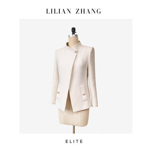 E“定制”——静奢风 ——都市摩登——风尚之选——珍珠白外套 2405032 商品图2