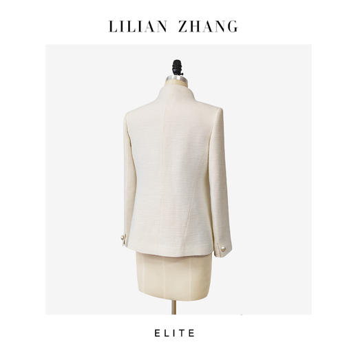 E“定制”——静奢风 ——都市摩登——风尚之选——珍珠白外套 2405032 商品图3
