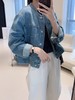 J原版美式复古酵素水洗牛仔宽圆领宽松牛仔外套 商品缩略图0
