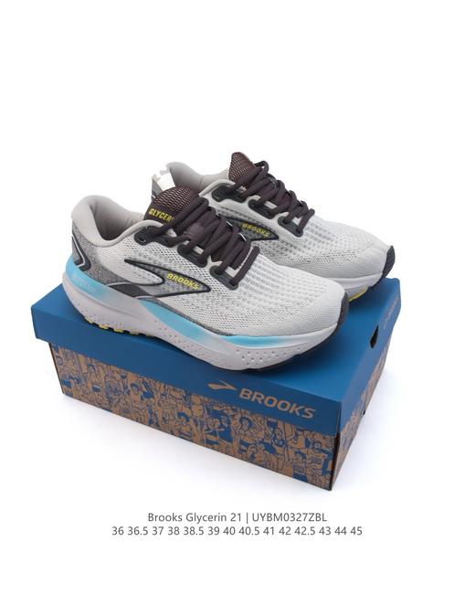 【公司级】BROOKS 布鲁克斯 男女子专业缓震跑步鞋Glycerin甘油21运动厚底增高老爹鞋 商品图4