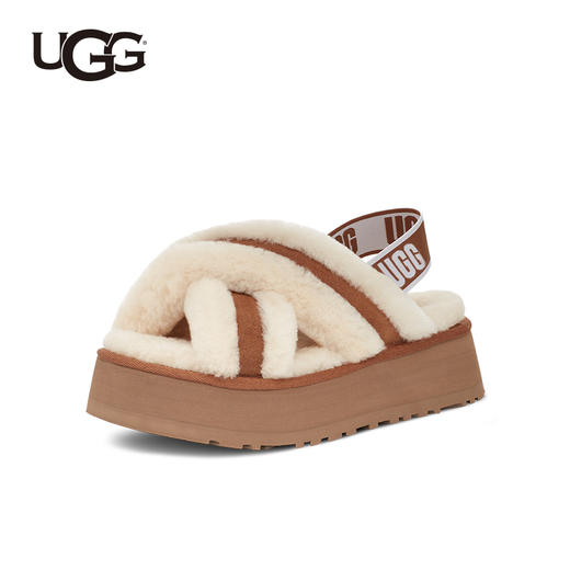 2楼UGG1121550女款带毛凉拖吊牌价999 商品图0