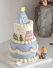 【臻品系列】--【蓝色帽子小王子】男孩满月、百天、周岁生日蛋糕 商品缩略图0