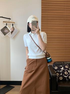 高品LP春夏知识分子针织Polo衫休闲通勤精梳棉短袖T恤