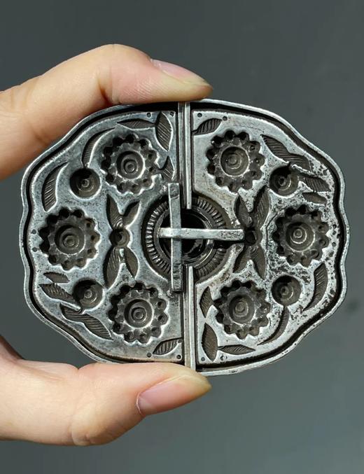 藏银錾宝相花纹服饰扣环，顺丰包邮 商品图6