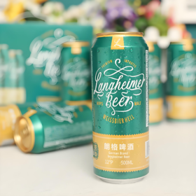 【亚欧超市】朗格啤酒500ml/听