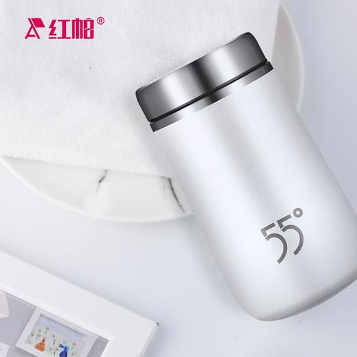 红帕 智能55℃杯快速降温杯316不锈钢创意变温五十五度杯可定制礼物杯 第三代-冰川白-触摸版M1s- 200ml 商品图6