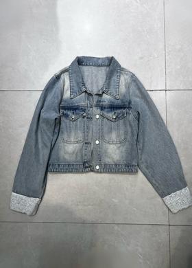 【门店同款】ENJOY春季韩系小众蕾丝牛仔外套 162244315