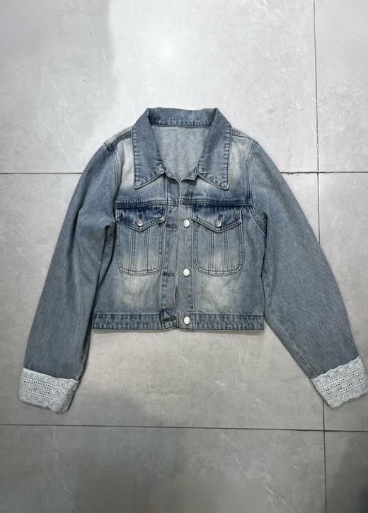 【门店同款】ENJOY春季韩系小众蕾丝牛仔外套 162244315 商品图0