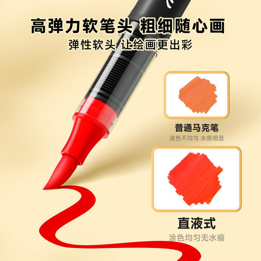 Touchmark泰驰马克直液式软头丙烯马克笔小黑盒 商品图5