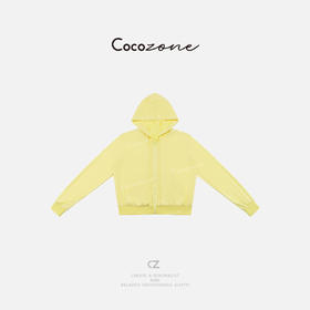 COCO ZONE 刘一一2025新款简约连帽通勤百搭抽绳外套CD2A0645