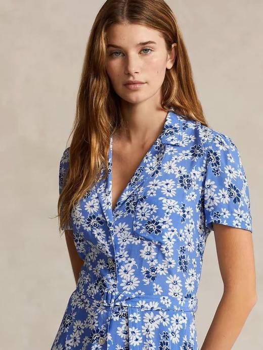 【高品质私服】【RL花卉皱纱连衣裙】温柔舒爽，布面光泽如丝，手感细腻丝滑G0726-CC【无标出货 介意慎拍】 商品图3