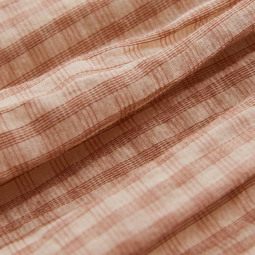 谜底优雅半身裙2024夏季新款文艺风格子刺绣宽松中长裙242MB0651 商品图3