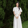 *IC新中式国风盘扣两件套连衣裙短袖t恤女中长款半身裙休闲套装 商品缩略图4