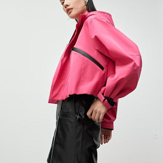 顺丰包邮41941洛诗琳新款时髦运动的轻户外撞色短外外套S527 商品图2