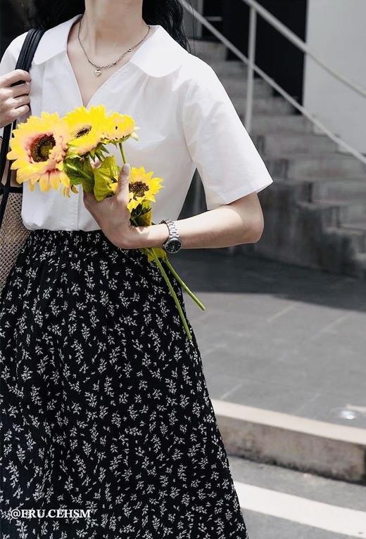 氛围感绝美松紧腰碎花半身裙 商品图2