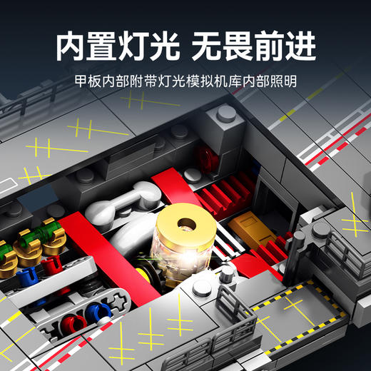 森宝积木福建舰航空母舰拼装玩具纪念品收藏航母模型 商品图11