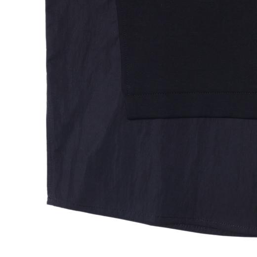 38838夏季高级感新款韩版简约纯色拼接圆领短袖T恤休闲百搭时尚上衣 商品图4