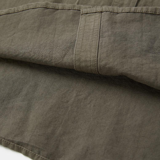 ROMI STUDIO“复古休闲”天丝棉麻软洗水撞色扣贴袋衬衣RW24ASZ0455 商品图7