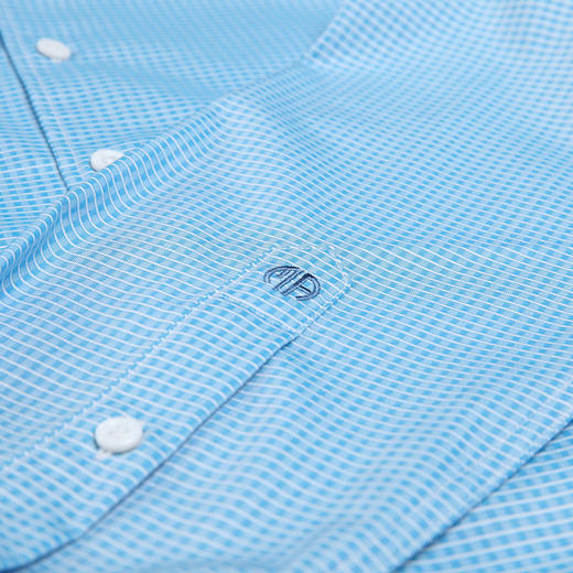 Marco Azzali意大利成衣细格子提花长袖衬衫CC56015D1 商品图3