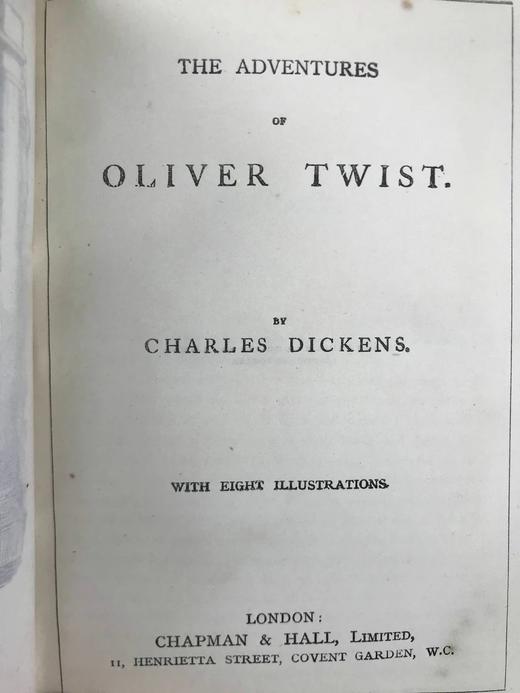 约19世纪后期 狄更斯《雾都孤儿》 8幅插图 真皮精装36开 商品图3