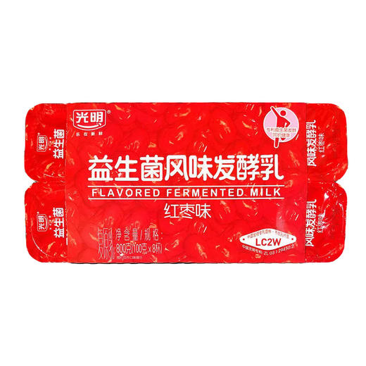 100g光明红枣风味酸牛奶八连杯 商品图0