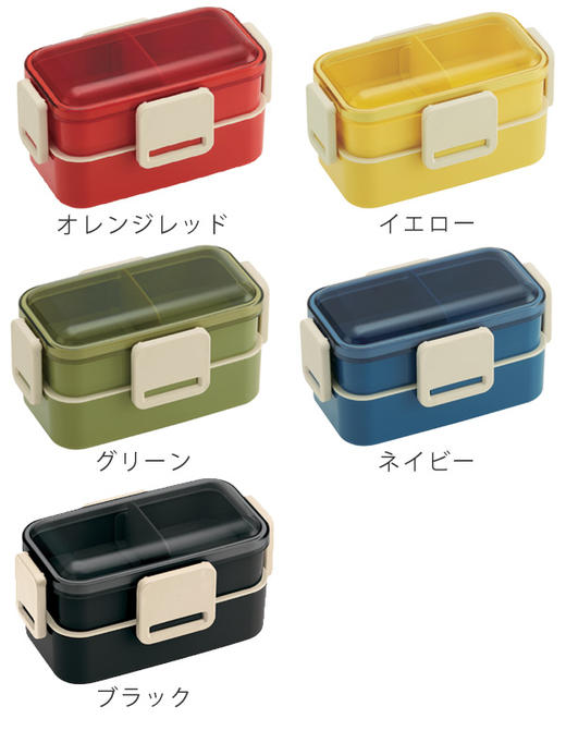 日本进口Skater抗菌双层饭盒草绿色 商品图4