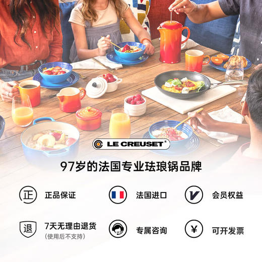 法国进口（Le Creuset）酷彩铸铁锅圆形20cm2.4L经典橘色 商品图1